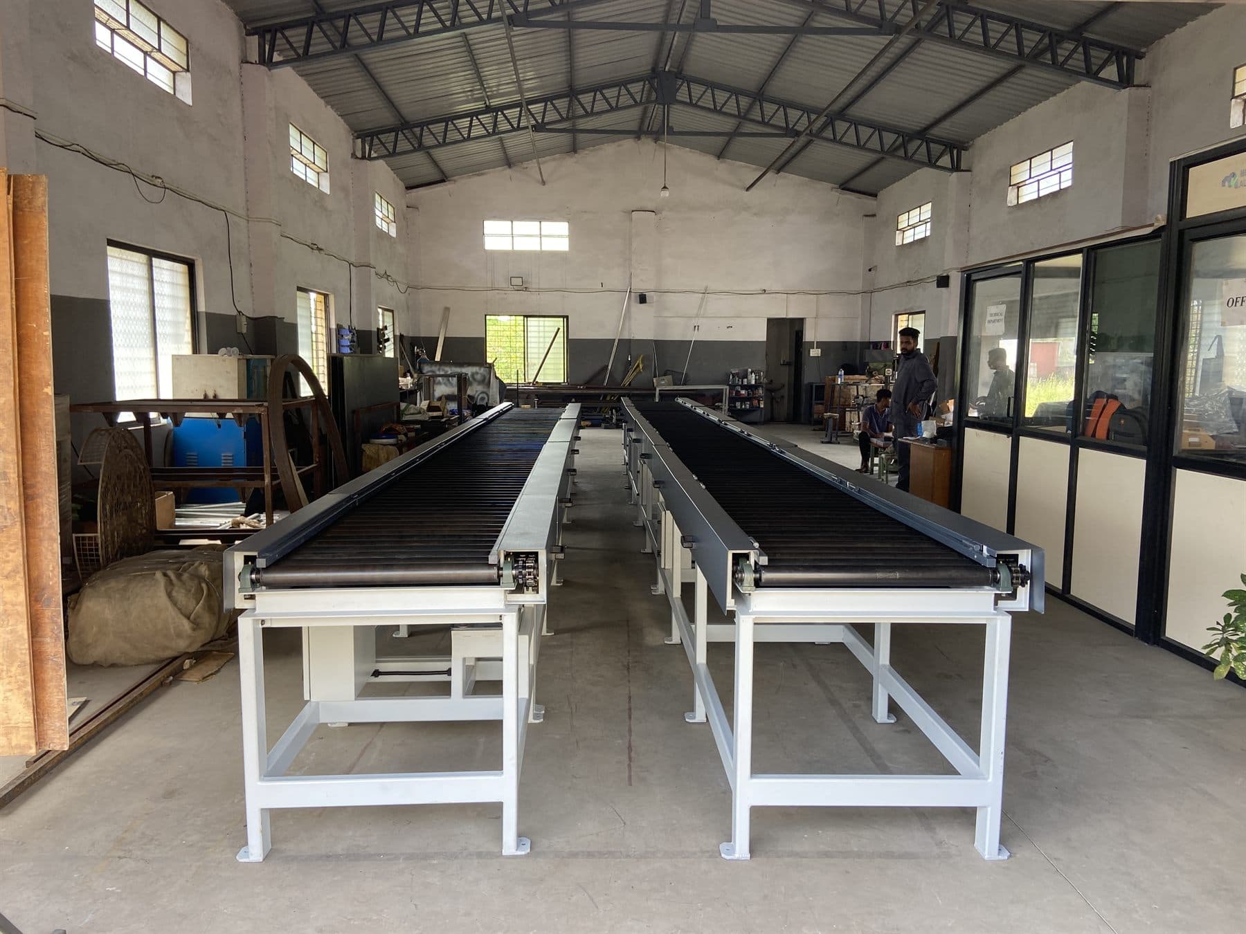Belt conveyor line